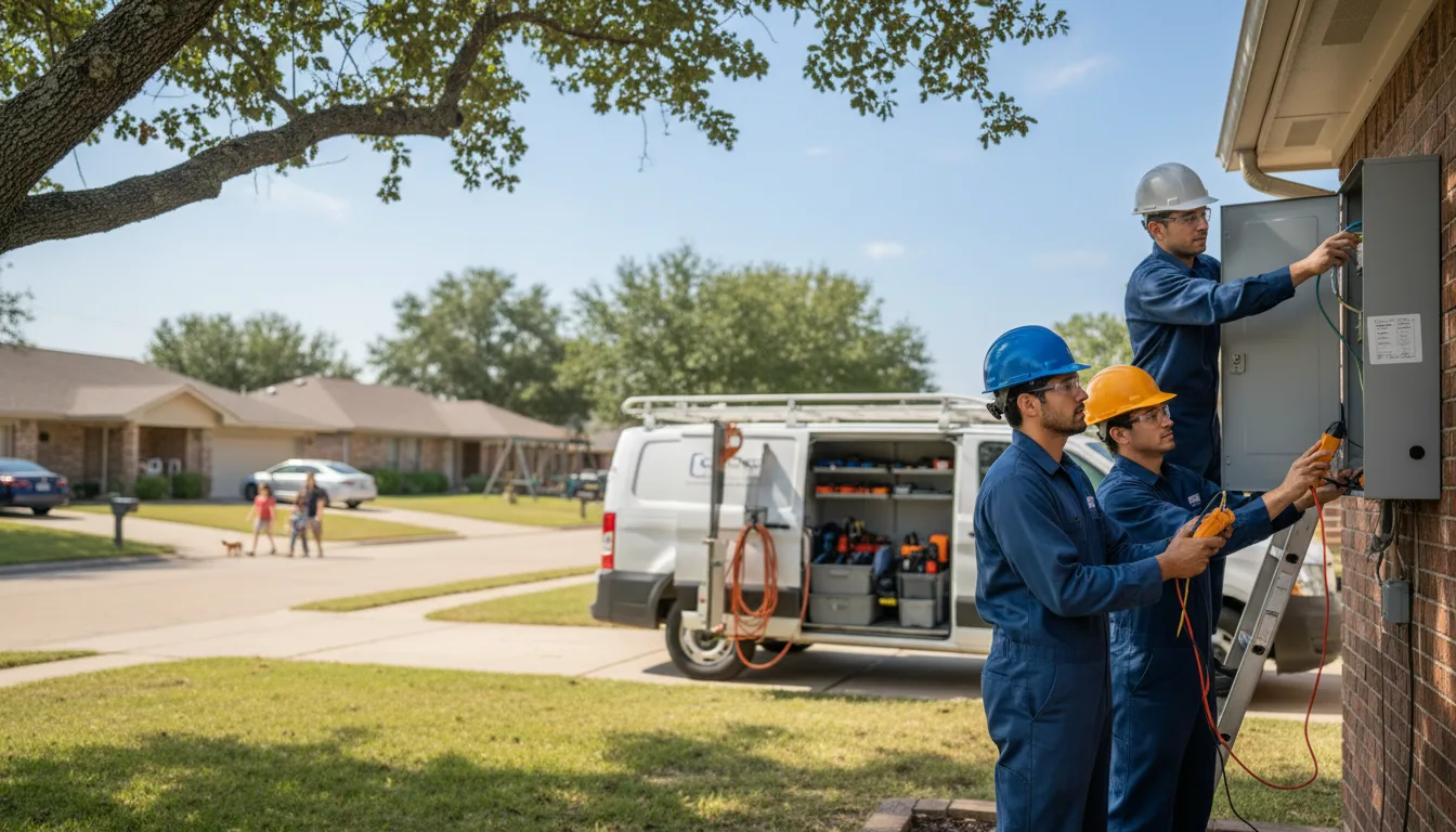 Certified electrician providing emergency electrical services in Creighton, MO